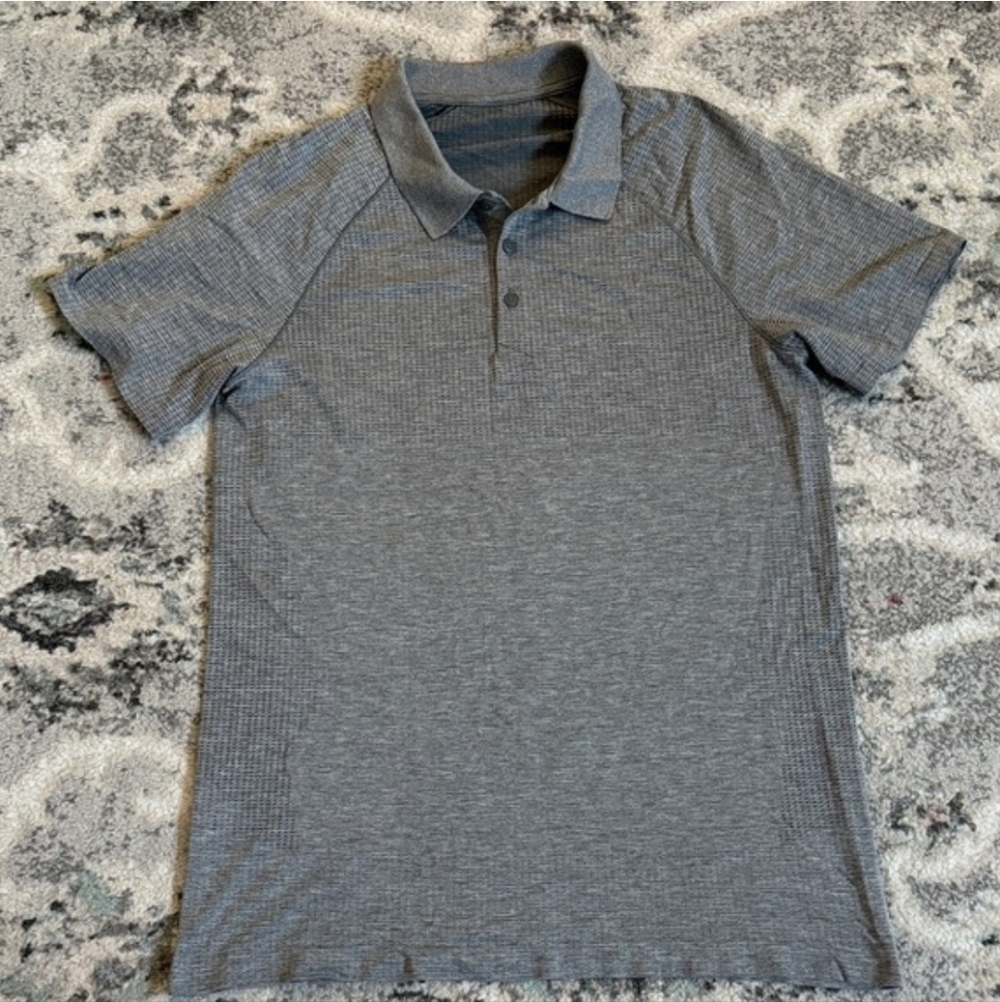 Men’s Lululemon Metal Vent Tech Polo in Gray